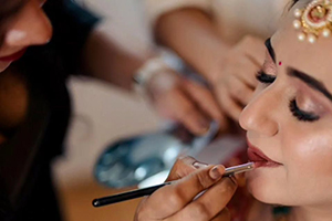 A professional rider on a horse